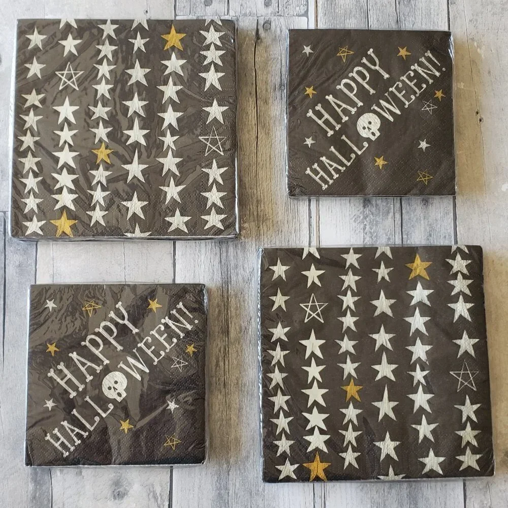 NWT - Happy Halloween Napkins (set of 4) - 18 count each package